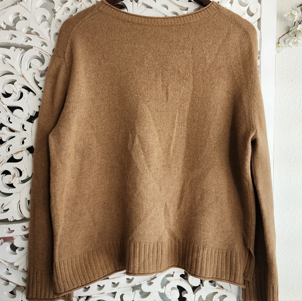 JENNI JAYNE EVERYDAY SWEATER WOOL/CASHMERE CREW NECK LONG SLEEVES SIZE MEDIUM - Picture 6 of 15